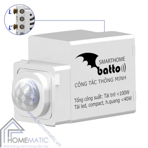 Công tắc cảm biến chuyển động hồng ngoại BATTO BTX-2C-PIRV1