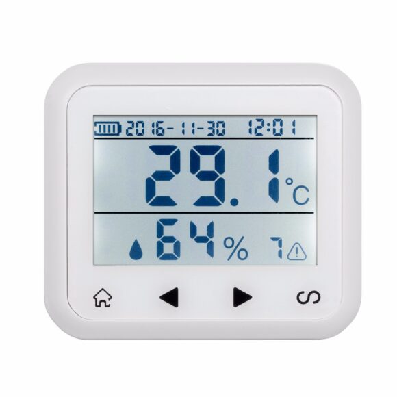 Đồng hồ kiểm soát báo động nhiệt độ, độ ẩm phát sóng 433 Mhz KERUI KR-TD32