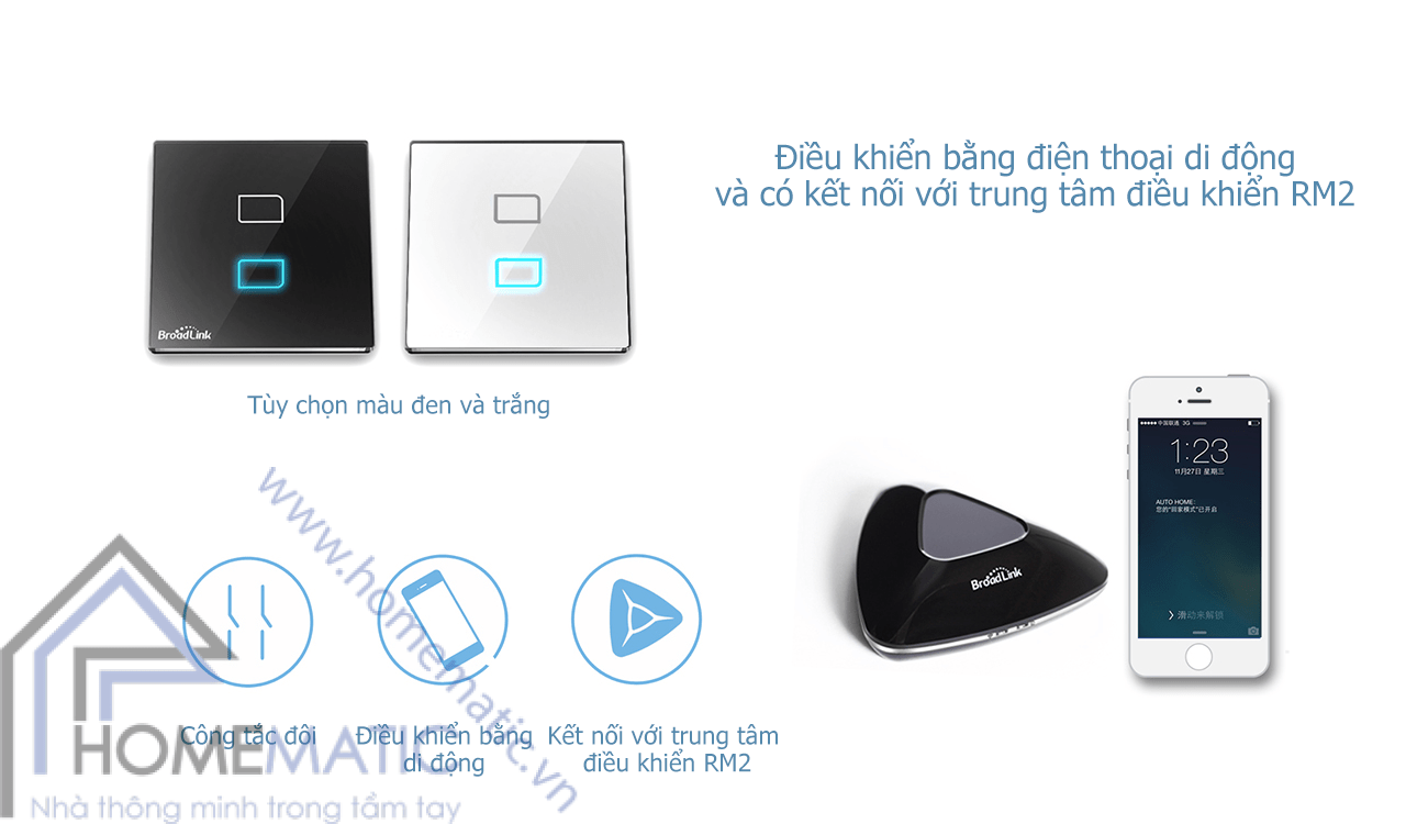 Công tắc cảm ứng điều khiển từ xa Broadlink TC1