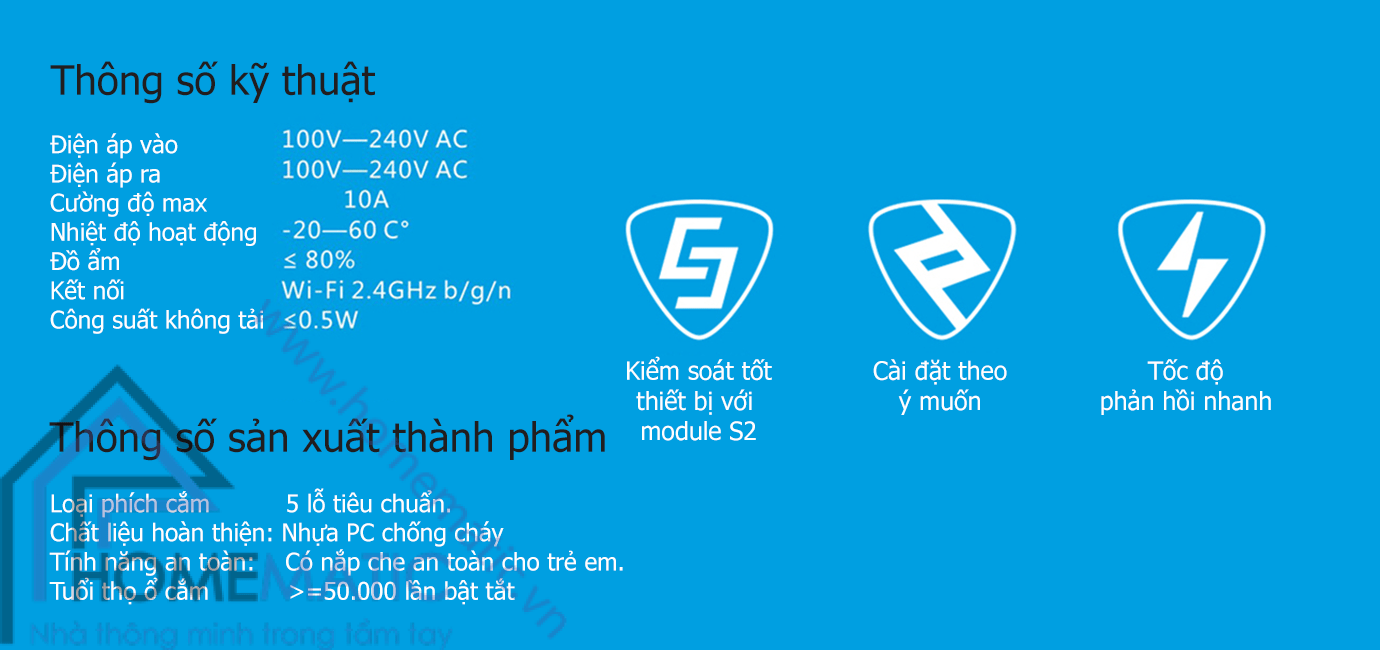 Ổ cắm điều khiển từ xa Wifi Broadlink SP2