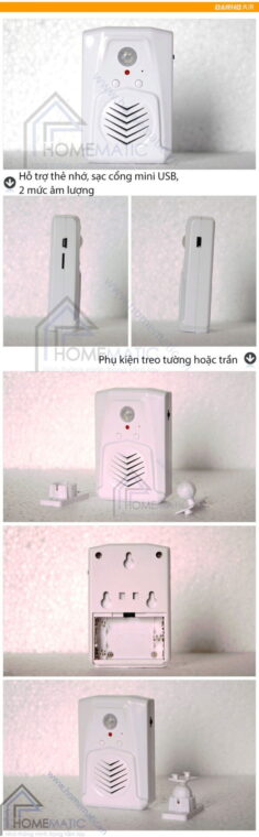 Báo khách phát nhạc mp3 từ thẻ nhớ Darho