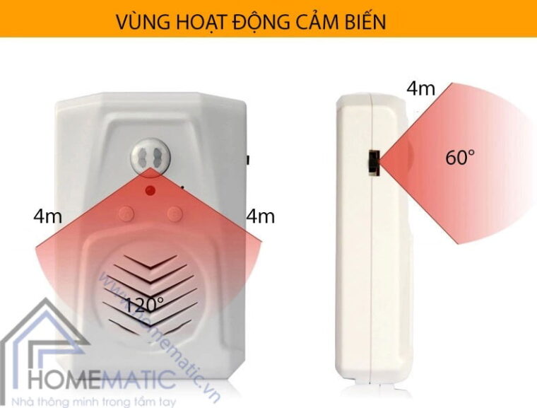 Báo khách cảm ứng chuyển động phát nhạc MP3 từ thẻ nhớ Darho
