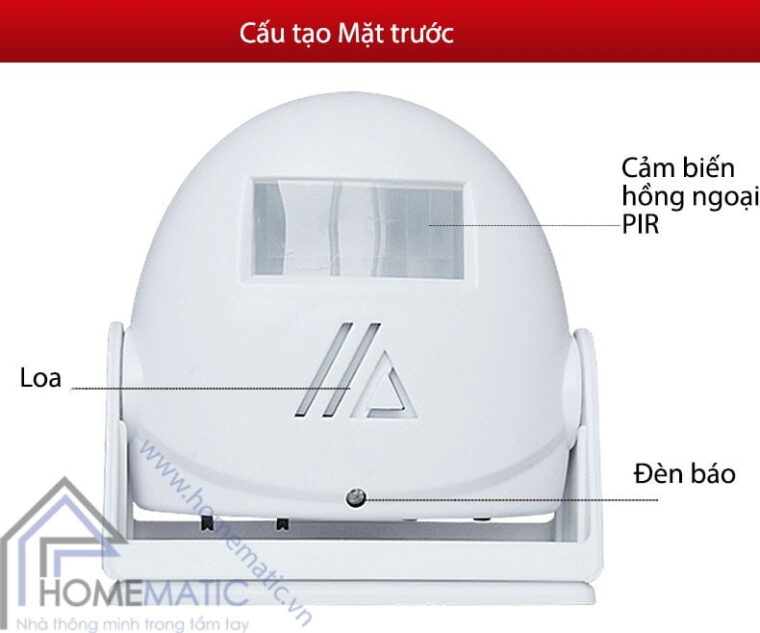 Chuông báo khách báo trộm cảm ứng chuyển động LK-5301