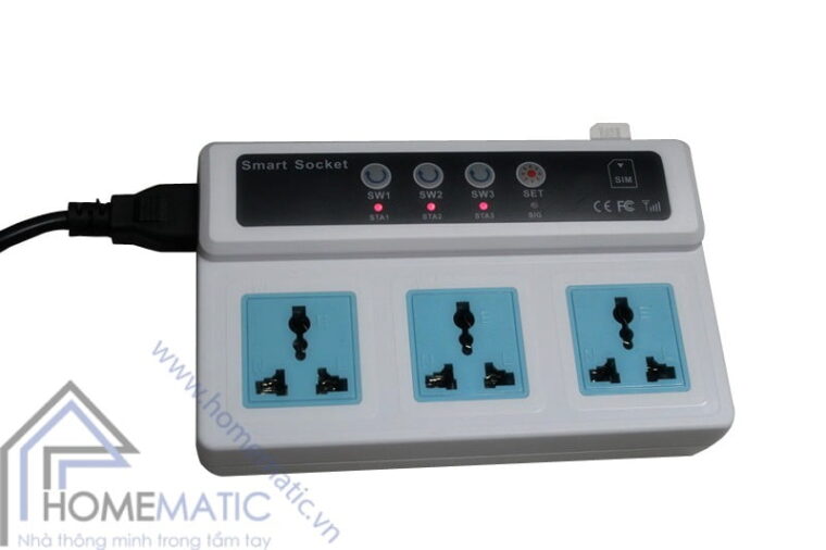 Ổ cắm điều khiển từ xa bằng sim điện thoại SC3-GSM