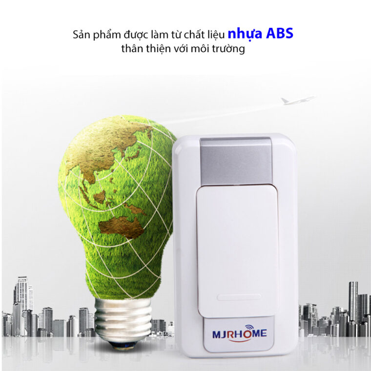 Chuông Không Dây 2 Loa Chuông Mjrhome H-a16e-2
