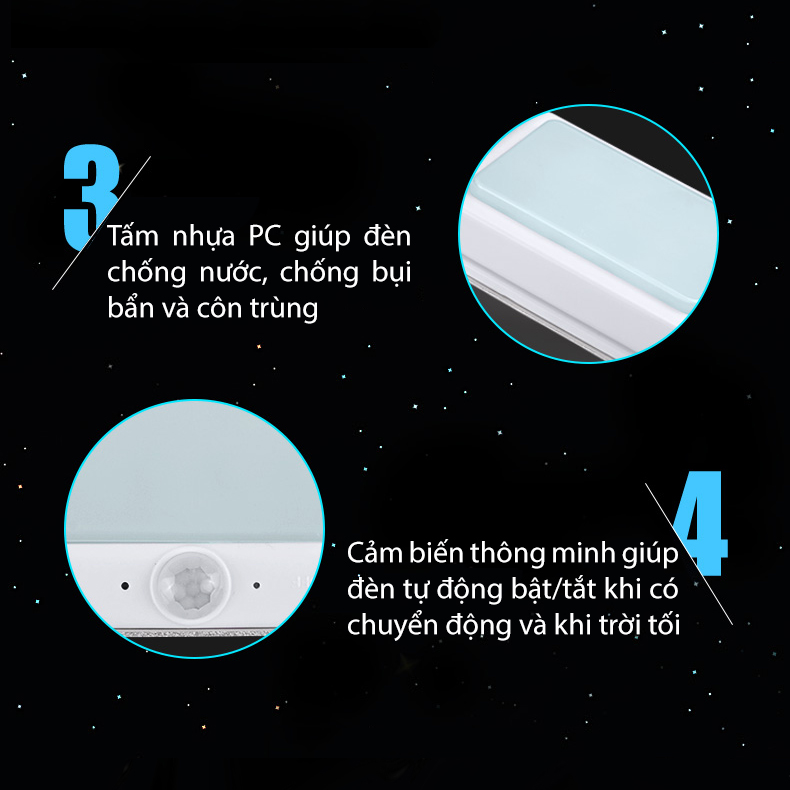 Đèn led năng lượng mặt trời cảm biến chuyển động âm thanh ánh sáng