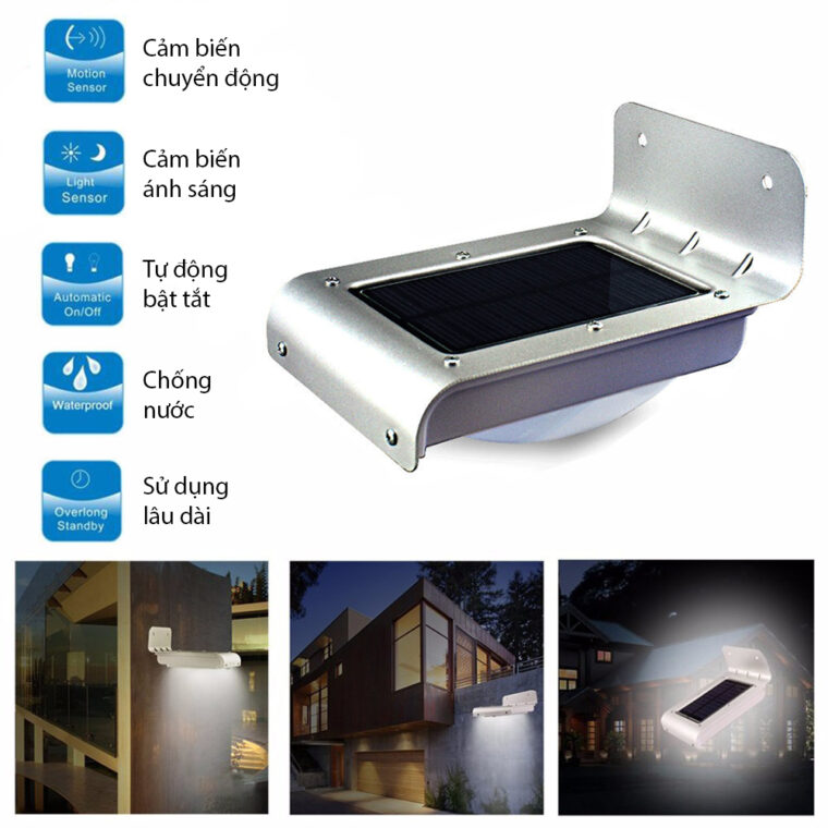 Đèn led năng lượng mặt trời cảm biến chuyển động âm thanh ánh sáng