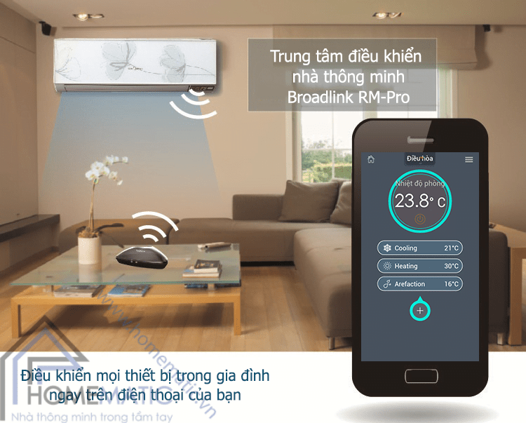 Trung tâm điều khiển nhà thông minh Broadlink RM2