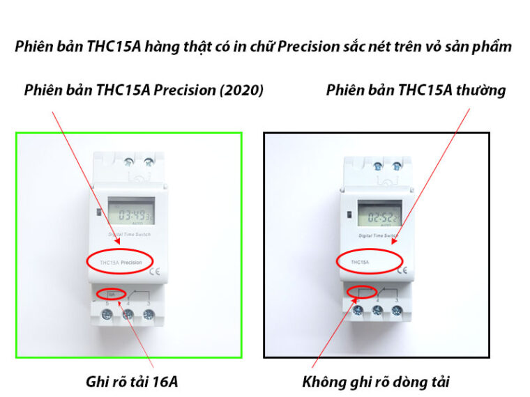 Công tắc hẹn giờ điện tử lập trình THC15A Precision