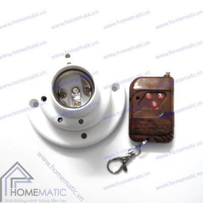 Đui đèn điều khiển từ xa học lệnh YKS1 và remote đi kèm