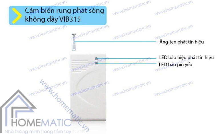 Cảm biến rung phát sóng RF VIB315