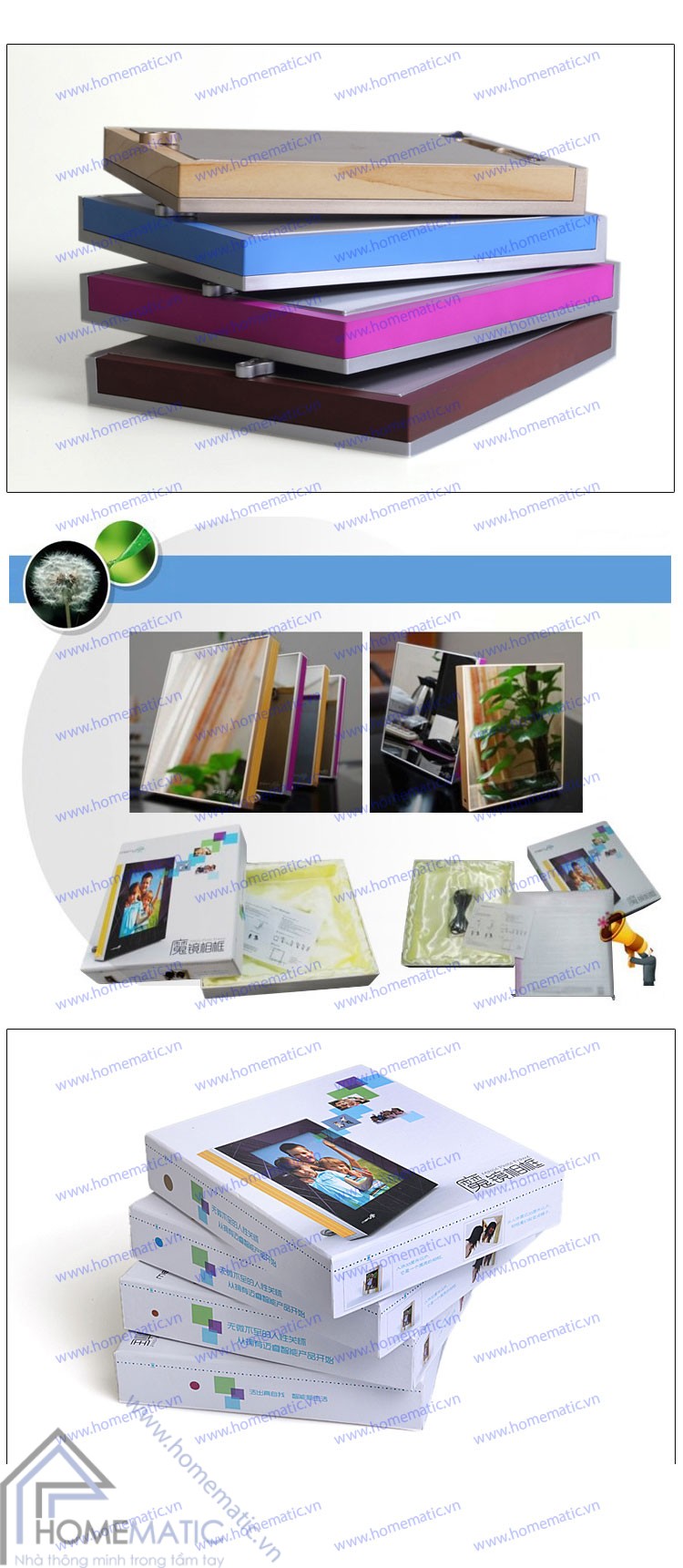 Khung ảnh gương cảm ứng chuyển động MRT-01