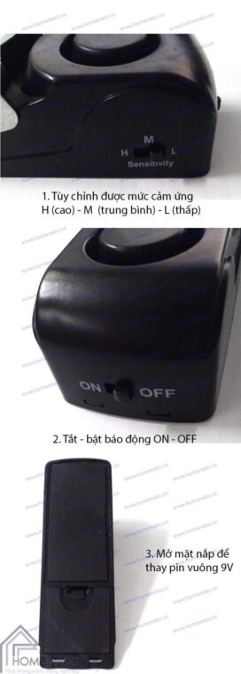 Báo động cảm biến chặn cửa DOORSTOP-01