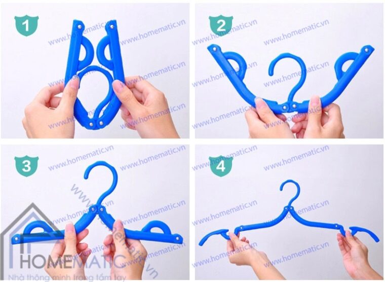 Dây phơi và móc treo quần áo thông minh