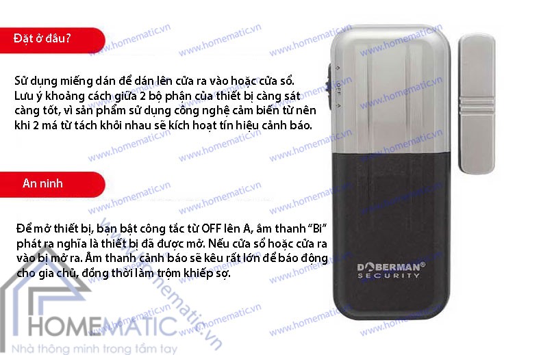 Cảm biến má từ Doorberman