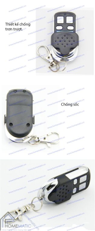 Remote điều khiển RF nút bấm kim loại