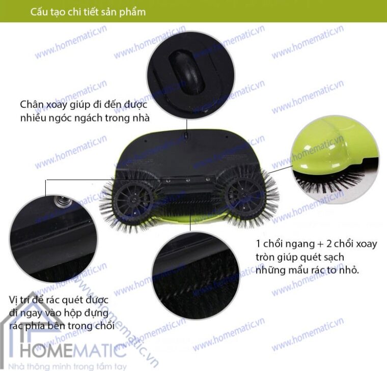 chổi kiêm hót rác