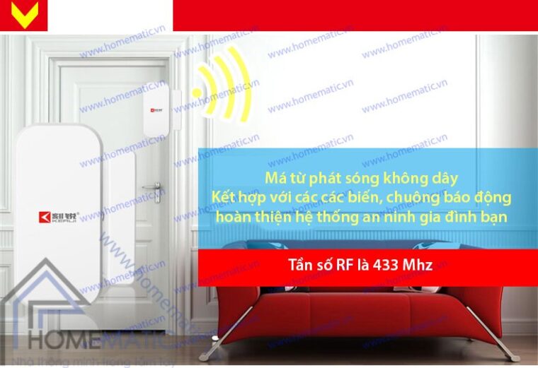 Má từ phát sóng không dây Kenrui D025