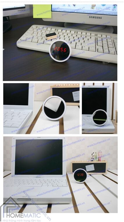 Gương kiêm đồng hồ