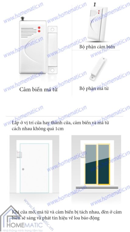 Bộ kit chống trộm loa báo động nhỏ