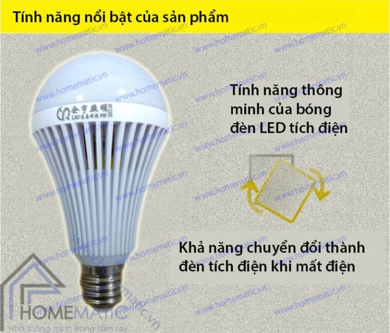 bóng đèn tích điện