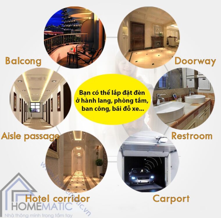 bóng đèn cảm ứng chuyển động dạng PIR đui xoáy E27