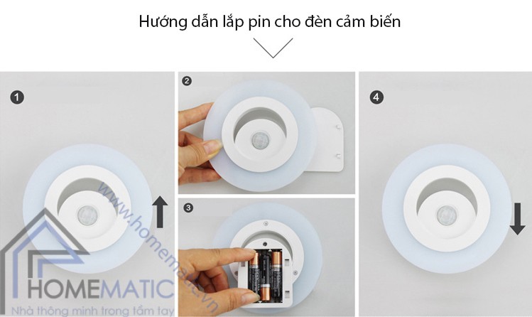 Đen LED cam bien chuyen dong