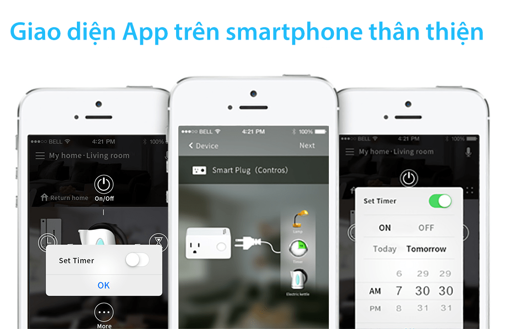 Tính năng Ổ cắm thông minh wifi Broadlink SP3