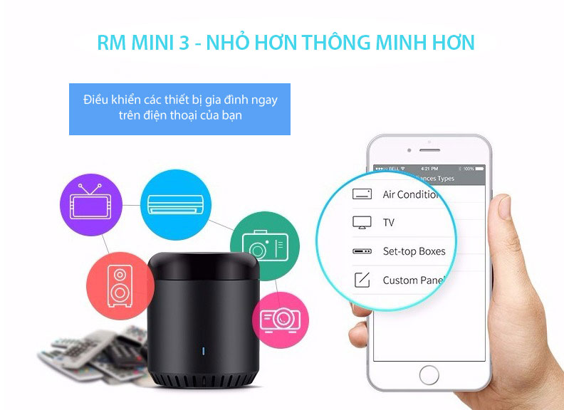 Bộ mở rộng hồng ngoại Broadlink RM mini 3