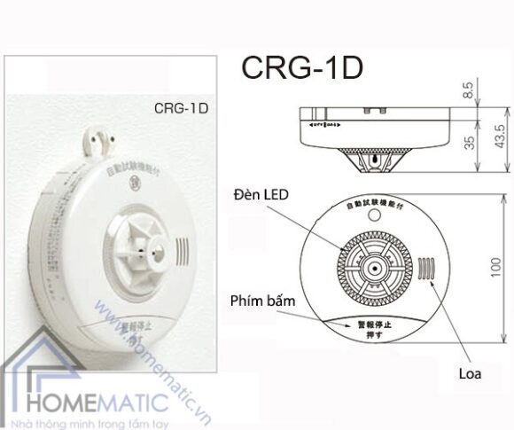 báo nhiệt Nhật Bản Nittan CRG-1D