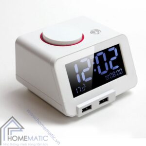 đồng hồ báo thức kỹ thuật số kiêm bộ sạc USB Homtime C1