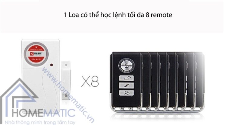 Báo động cửa mở cảm biến má từ có remote KS-SF03R