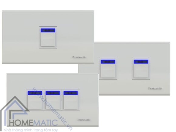 Công tắc điều khiển từ xa thông minh hỗ trợ 3 công tắc trên 1 mặt công tắc Panasonic