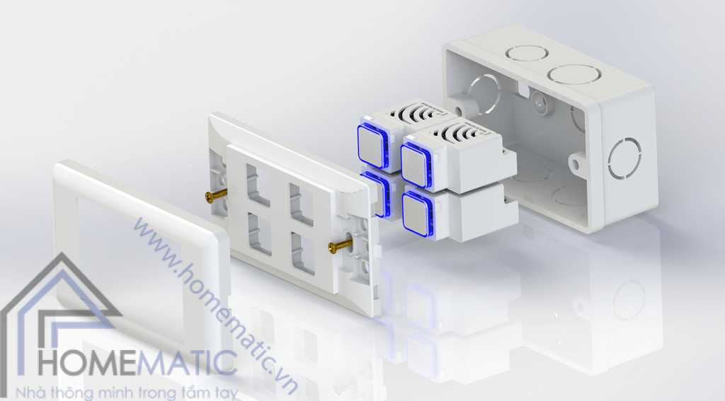 Cách lắp đặt công tắc điều khiển từ xa rất đơn giản, chỉ việc tháo công tắc của bạn ra và lắp công tắc mới vào