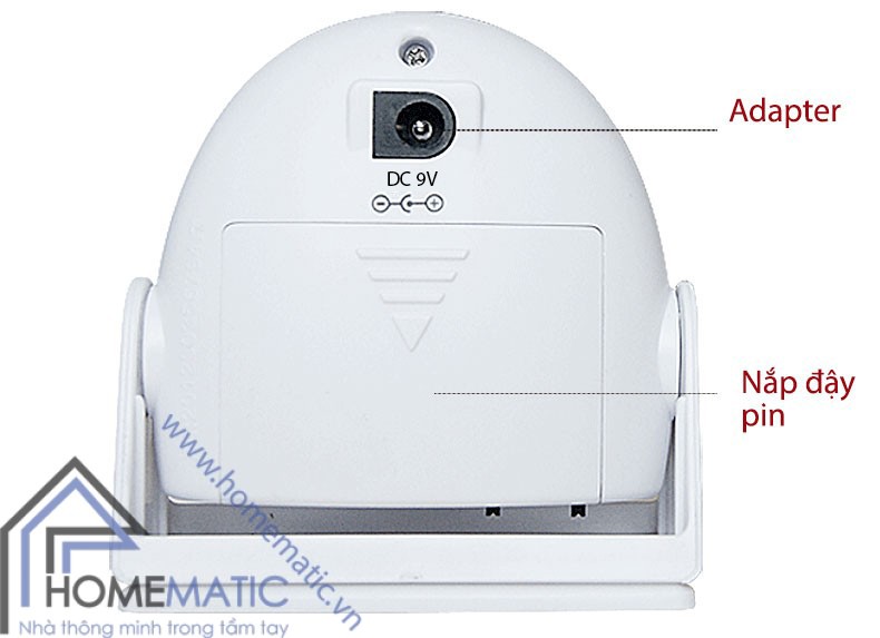 Chuông báo khách báo trộm cảm ứng chuyển động có remote 9915IR