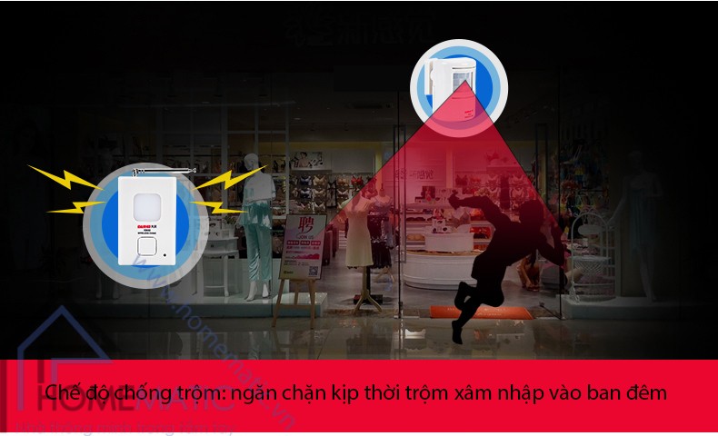 Chuông báo khách, báo trộm cảm ứng chuyển động tầm xa DARHO X850 