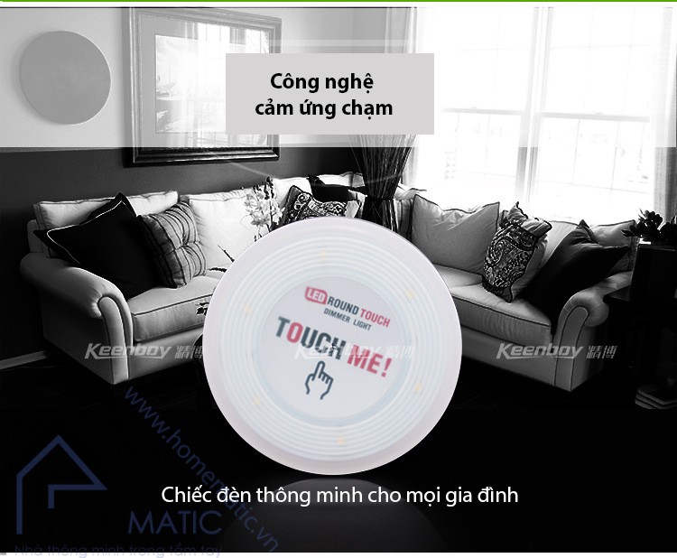 Đèn led cảm ứng chạm dimmer TOUCHME TM-YELLOW 