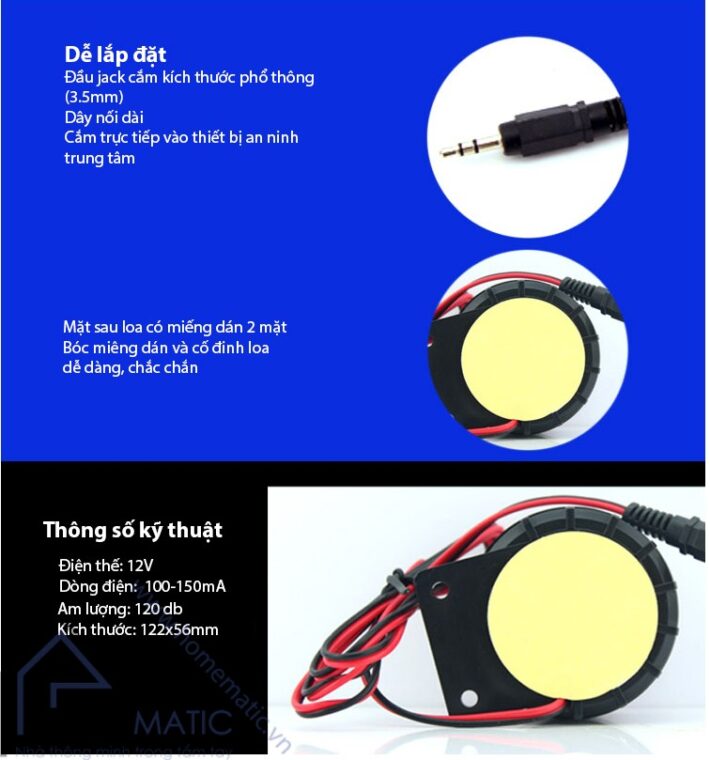 Loa còi hụ báo động SI12V