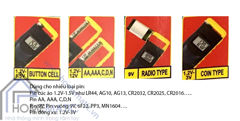 Máy kiểm tra pin 1,2V - 12V cao cấp MS-2283D