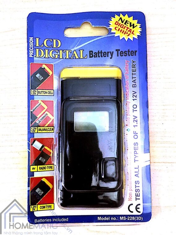 Máy kiểm tra pin 1,2V - 12V cao cấp MS-2283D