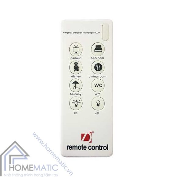 Remote điều khiển từ xa ngữ cảnh 8 nút cho nhà thông minh R2.7