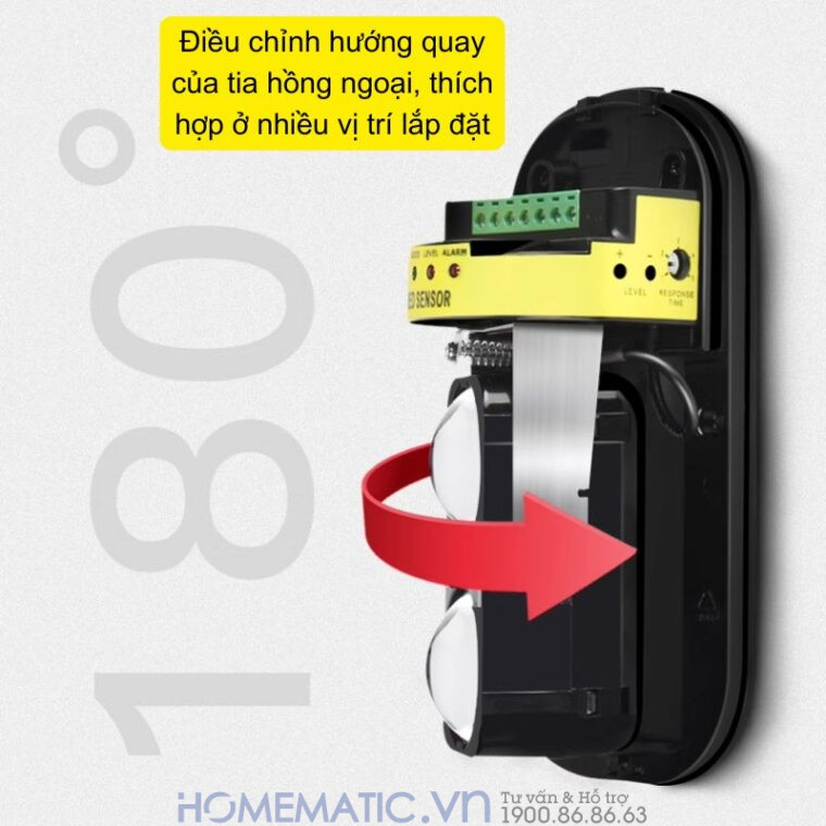 Hàng Rào Hồng Ngoại Báo động 2 Tia 100m Abt-100v2