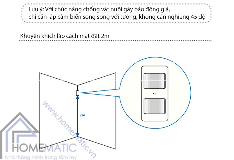 Cảm biến chuyển động hồng ngoại 2 cảm biến phát sóng PIR2DT