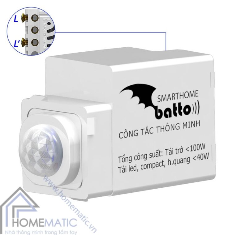 Công tắc cảm biến chuyển động hồng ngoại BATTO BTX-2C-PIRV1