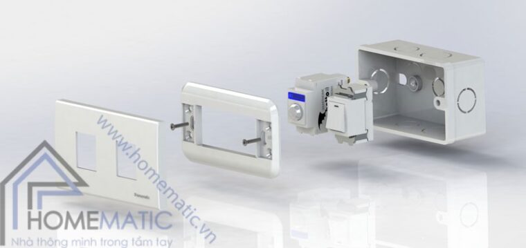 Công tắc cảm biến chuyển động hồng ngoại BATTO BTX-2PF-PIRV1 (hạt pana full)