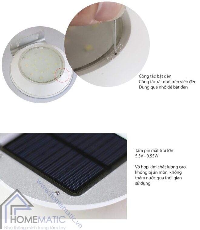 Đèn Led năng lượng mặt trời cảm biến chuyển động radar LGJ-1605