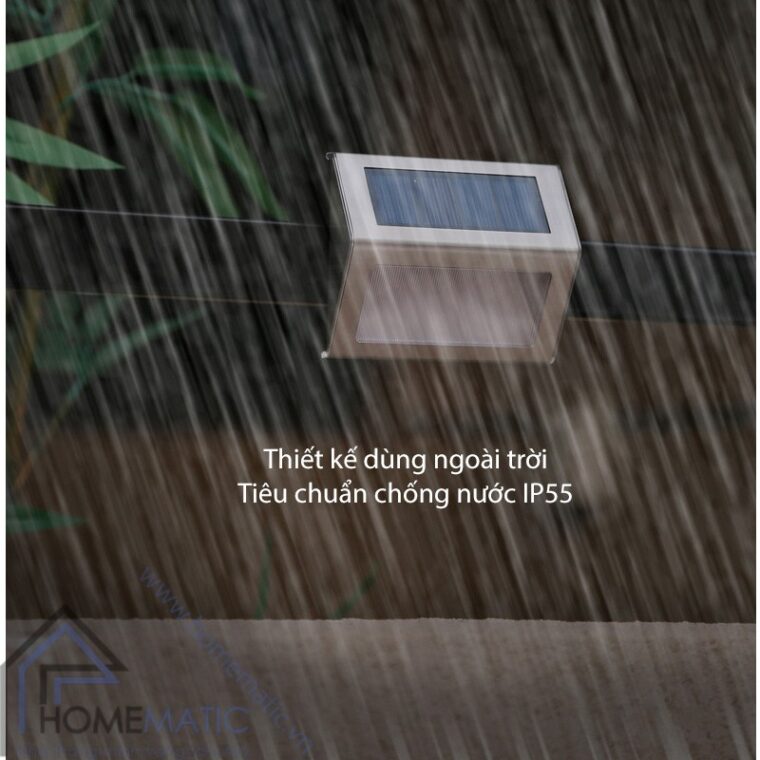 Đèn LED năng lượng mặt trời cảm quang cầu thang, hành lang SLS1708I