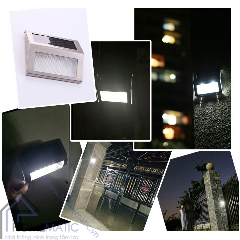 Đèn LED năng lượng mặt trời cảm quang cầu thang, hành lang SLS1708I