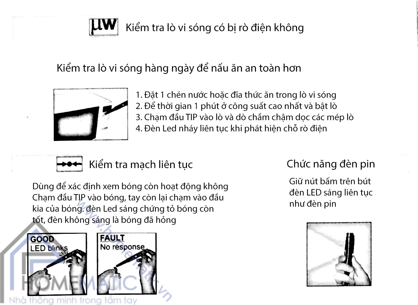 Bút thử điện thông minh 5 công dụng MEET MS-1182