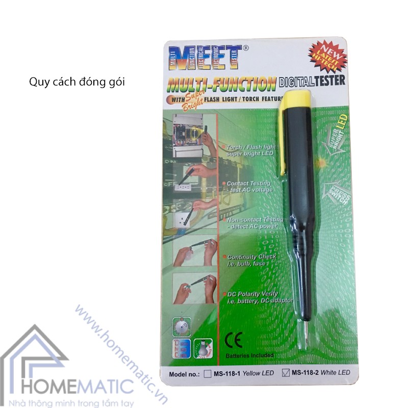 Bút thử điện thông minh 5 công dụng MEET MS-1182